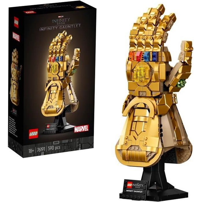 LEGO 76191 Marvel Le Gant de l’infini Thanos a construire pour Adultes Cadeau Décoration