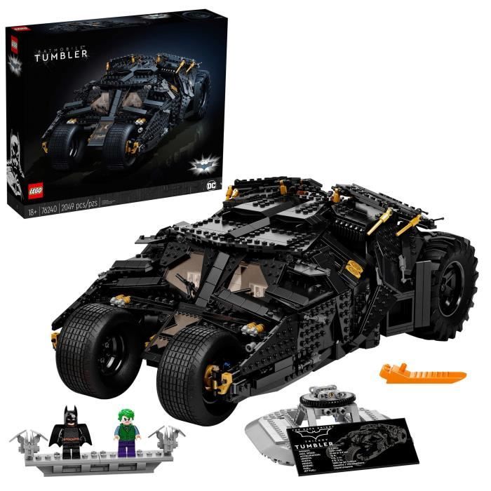 LEGO 76240 DC Batman La Batmobile Tumbler Set Pour Adultes a Exposer Et a Collectionner Idée Cadeau Maquette Voiture