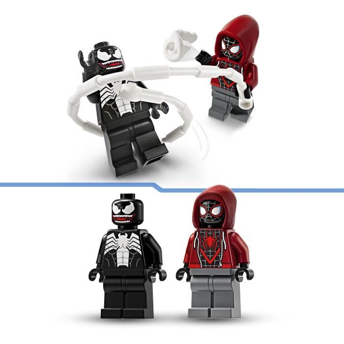 LEGO 76276 Marvel L’Armure Robot de Venom contre Miles Morales Jouet de Construction avec Minifigurines