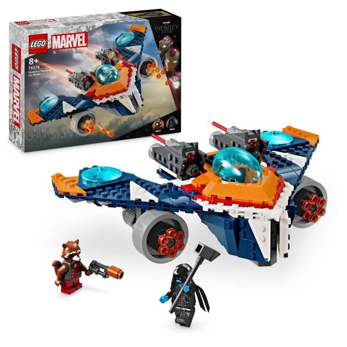 LEGO 76278 Marvel Le Vaisseau Spatial de Rocket contre Ronan Jouet sur Les Gardiens de la Galaxie Vaisseau