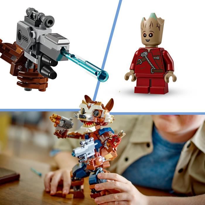 LEGO 76282 Marvel Rocket et Bébé Groot Jouet pour Enfants Film Les Gardiens de la Galaxie Figurine de Super-Héros