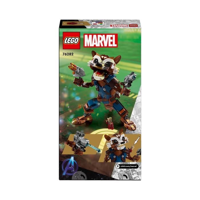 LEGO 76282 Marvel Rocket et Bébé Groot Jouet pour Enfants Film Les Gardiens de la Galaxie Figurine de Super-Héros