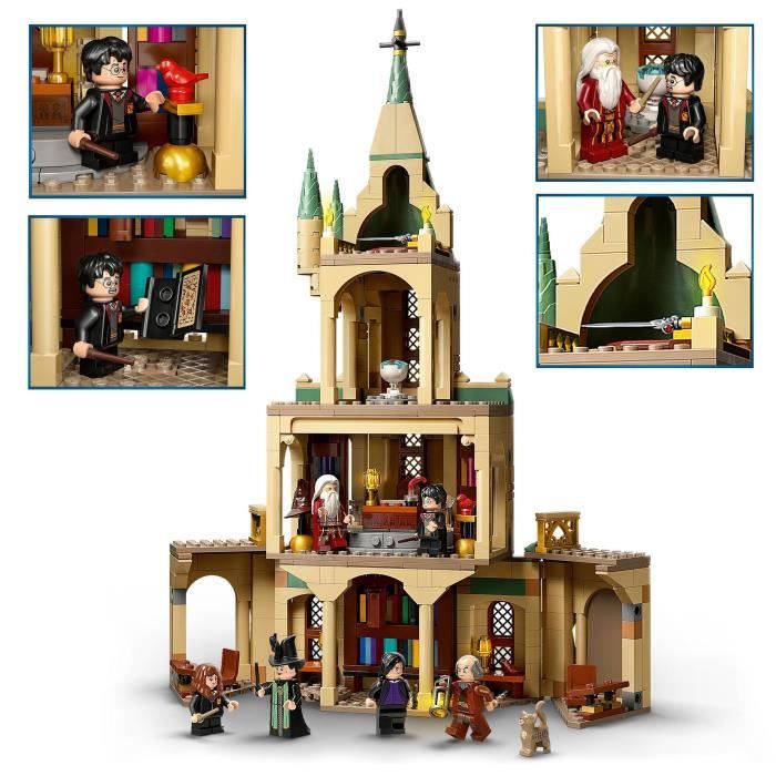 LEGO 76402 Harry Potter Poudlard: le Bureau de Dumbledore Jouet de Château Choixpeau et l’Épée de Gryffondor