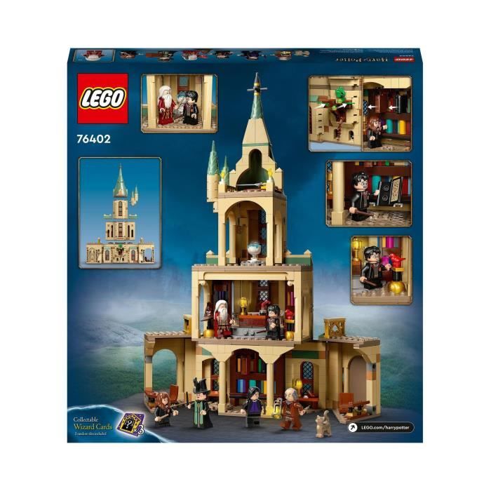 LEGO 76402 Harry Potter Poudlard: le Bureau de Dumbledore Jouet de Château Choixpeau et l’Épée de Gryffondor