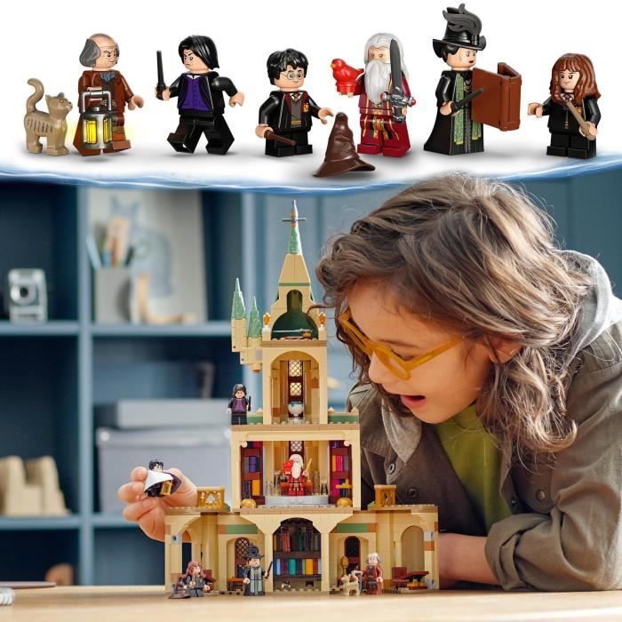 LEGO 76402 Harry Potter Poudlard: le Bureau de Dumbledore Jouet de Château Choixpeau et l’Épée de Gryffondor