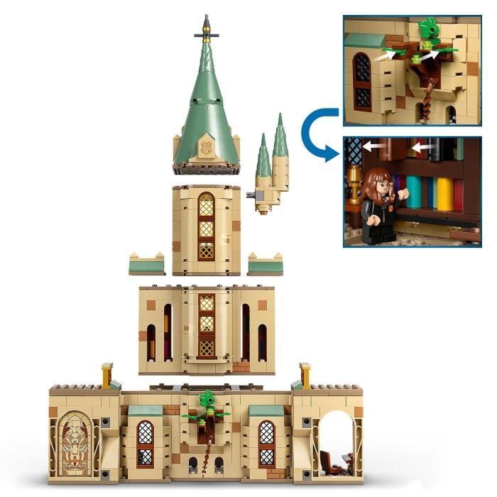 LEGO 76402 Harry Potter Poudlard: le Bureau de Dumbledore Jouet de Château Choixpeau et l’Épée de Gryffondor