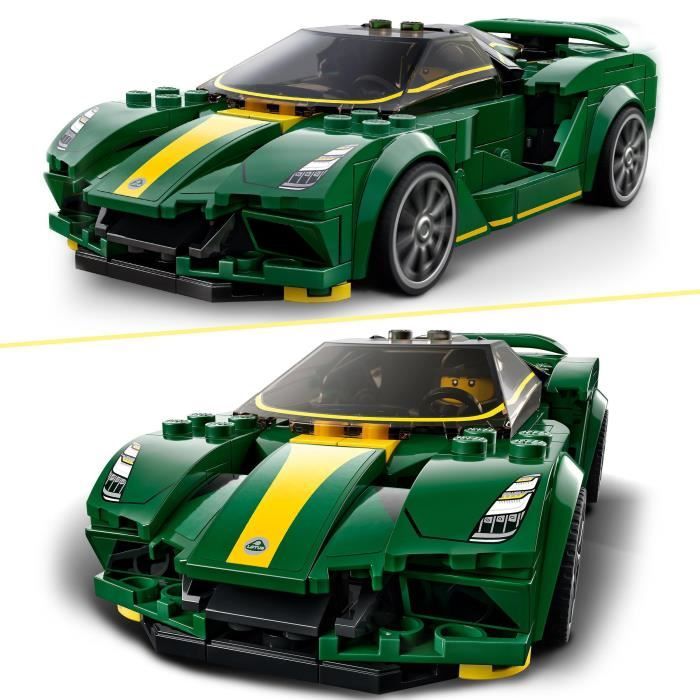 LEGO 76907 Speed Champions Lotus Evija Voiture de Course Jouet Réduit Avec Minifigure de Pilote de Course Jouet