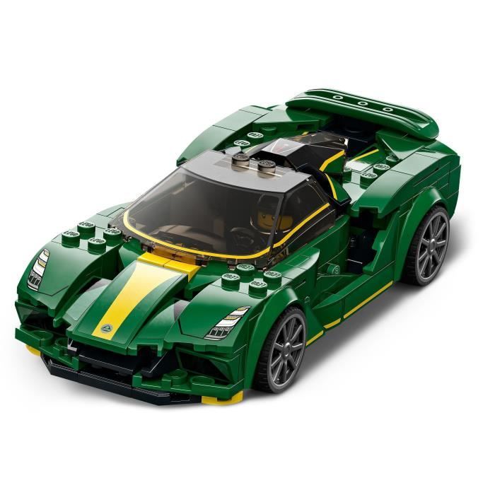 LEGO 76907 Speed Champions Lotus Evija Voiture de Course Jouet Réduit Avec Minifigure de Pilote de Course Jouet