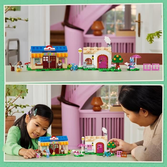 LEGO Animal Crossing 77050 Boutique Nook et Maison de Rosie Set de Construction Créatif