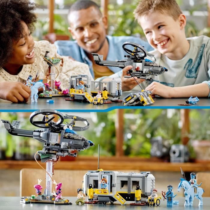 LEGO Avatar 75573 Les Montagnes Flottantes: le Secteur 26 et le Samson RDA Jouet Figurines