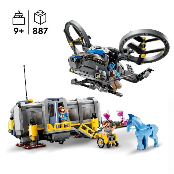 LEGO Avatar 75573 Les Montagnes Flottantes: le Secteur 26 et le Samson RDA Jouet Figurines