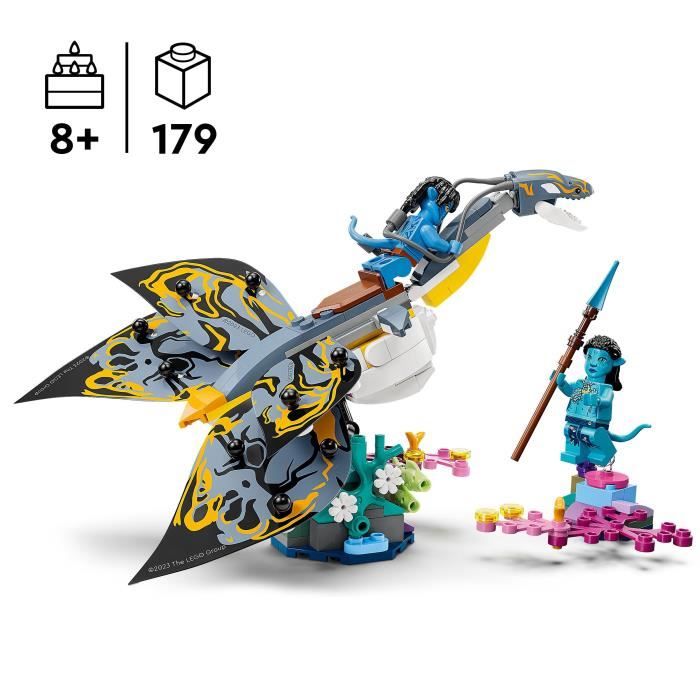 LEGO Avatar 75575 La Découverte de l’Ilu Jouet avec Minifigurines La Voie de l’Eau