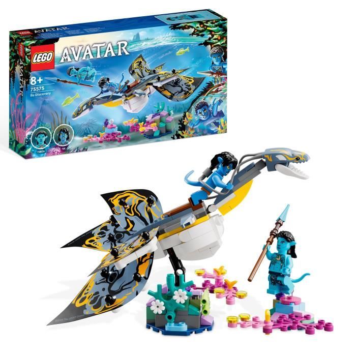 LEGO Avatar 75575 La Découverte de l’Ilu Jouet avec Minifigurines La Voie de l’Eau