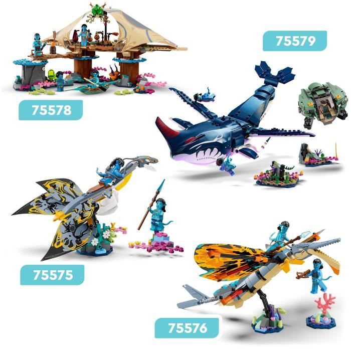 LEGO Avatar 75575 La Découverte de l’Ilu Jouet avec Minifigurines La Voie de l’Eau