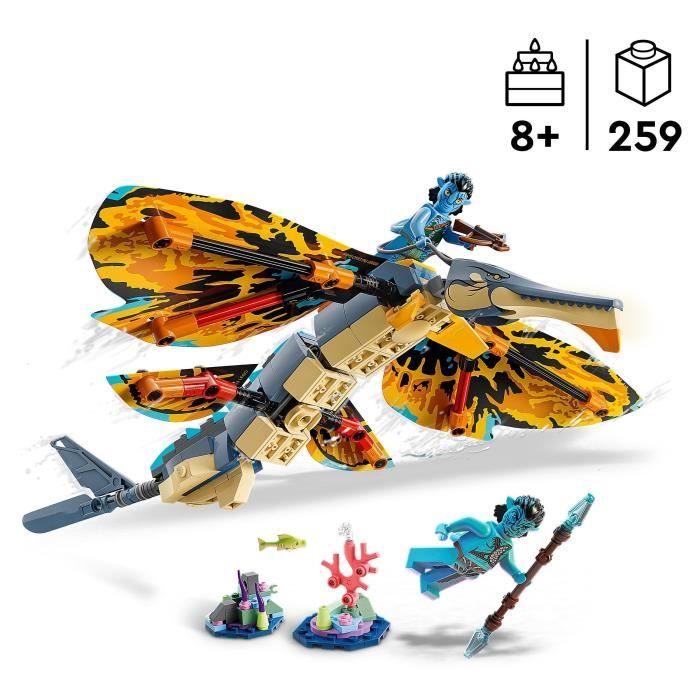 LEGO Avatar 75576 L’Aventure du Skimwing Jouet avec Minifigurine Jake Sully Pandora