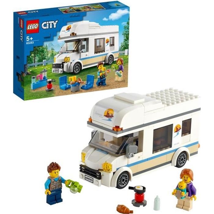 LEGO City 60283 Le Camping-Car de Vacances Jouet pour Enfants 5 Ans Foret LEGO Véhicule Camping Jeu de Voyage