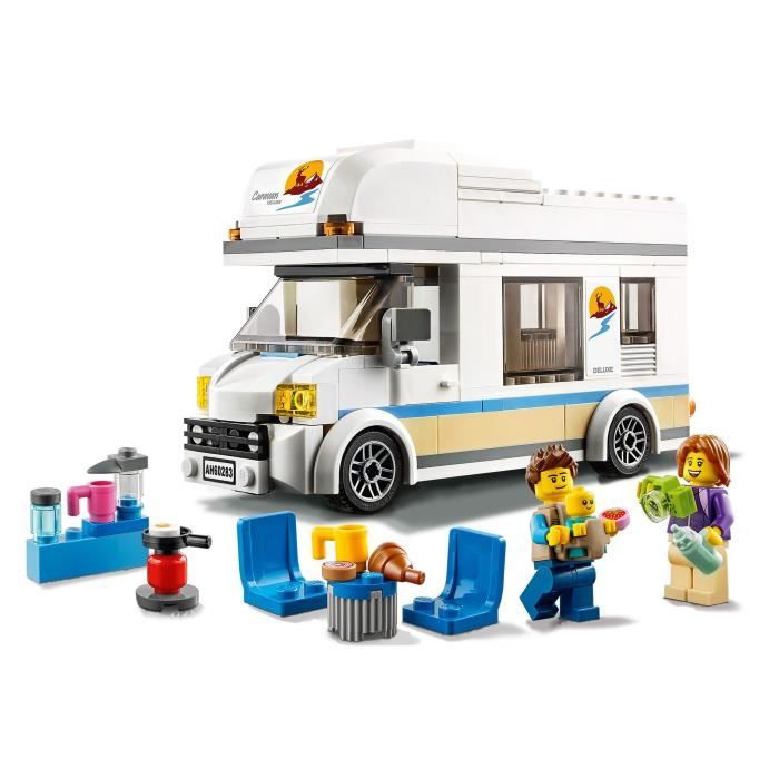 LEGO City 60283 Le Camping-Car de Vacances Jouet pour Enfants 5 Ans Foret LEGO Véhicule Camping Jeu de Voyage