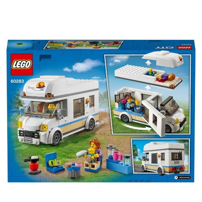 LEGO City 60283 Le Camping-Car de Vacances Jouet pour Enfants 5 Ans Foret LEGO Véhicule Camping Jeu de Voyage