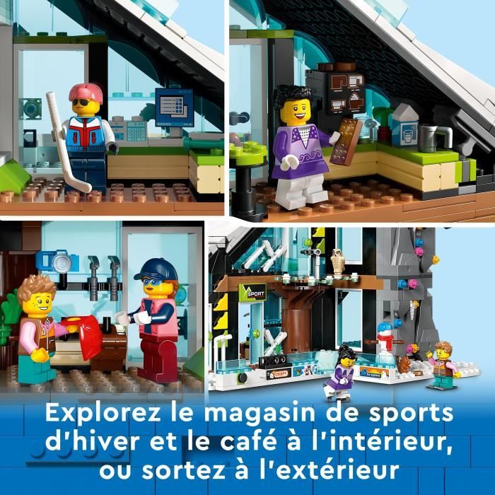 LEGO City 60366 Le Complexe de Ski et d’Escalade Jouet de Construction Modulaire pour Enfants Des 7 Ans