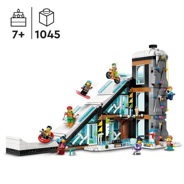 LEGO City 60366 Le Complexe de Ski et d’Escalade Jouet de Construction Modulaire pour Enfants Des 7 Ans