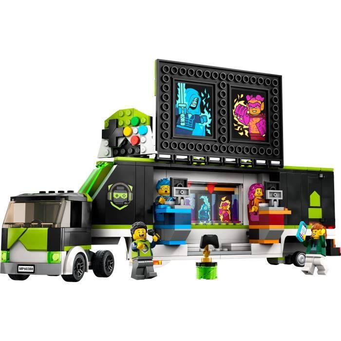 LEGO City 60388 Le Camion de Tournois de Jeux Vidéo Jouet Enfants 7 Ans Compétition eSport