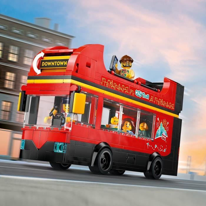 LEGO City 60407 Le bus rouge a deux étages bus jouet véhicule pour enfants des 7 ans