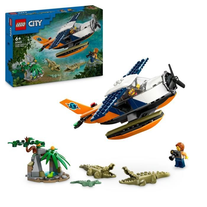 LEGO City 60425 L’hydravion de l’explorateur de la jungle jouet enfant 6 ans