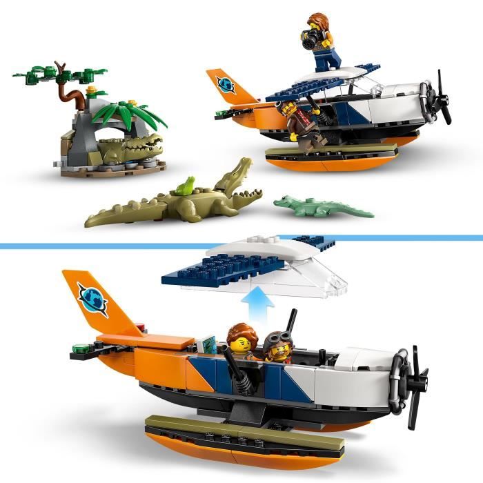 LEGO City 60425 L’hydravion de l’explorateur de la jungle jouet enfant 6 ans