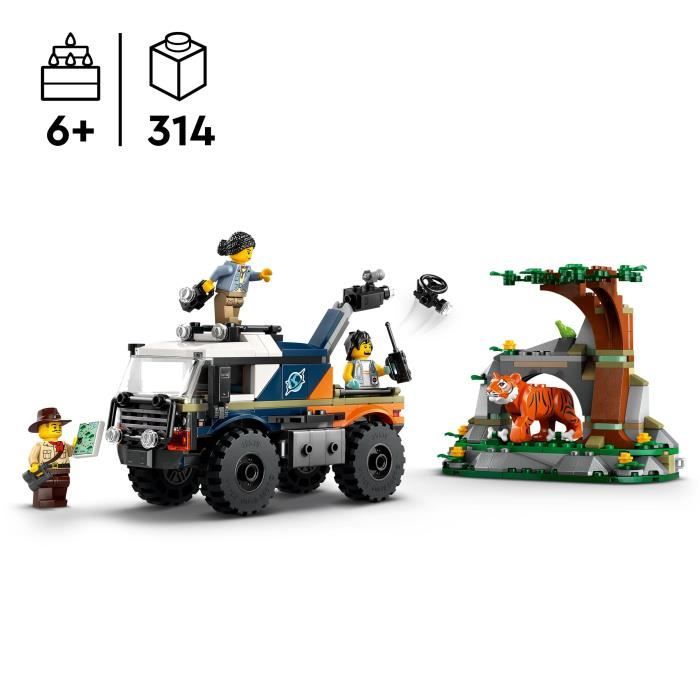 LEGO City 60426 Le camion tout-terrain de l’explorateur de la jungle jouet enfant 6 ans