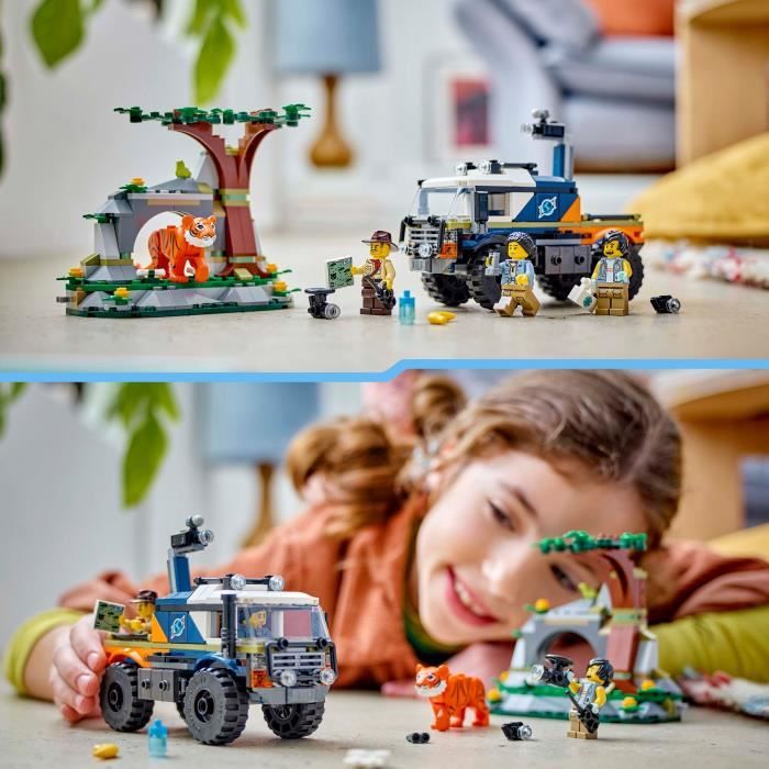 LEGO City 60426 Le camion tout-terrain de l’explorateur de la jungle jouet enfant 6 ans