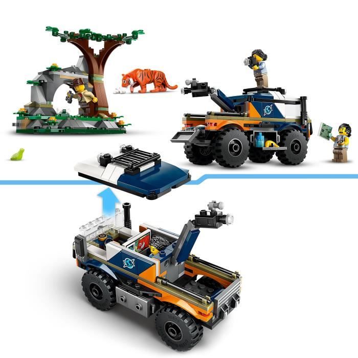 LEGO City 60426 Le camion tout-terrain de l’explorateur de la jungle jouet enfant 6 ans