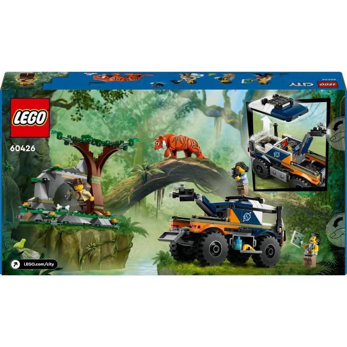 LEGO City 60426 Le camion tout-terrain de l’explorateur de la jungle jouet enfant 6 ans