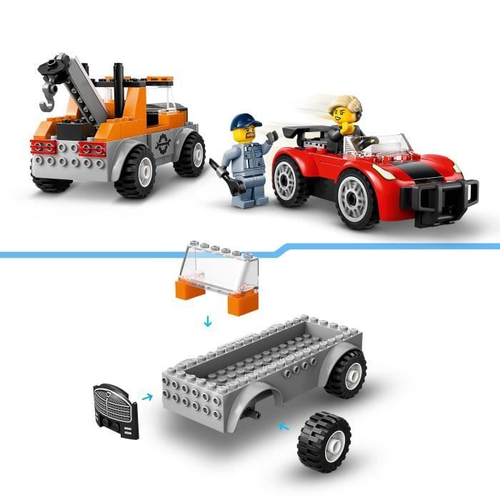 LEGO City 60435 La dépanneuse et la voiture de sport jeu de construction des 4 ans