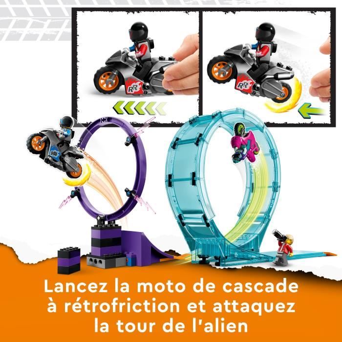 LEGO City Stuntz 60361 Le Défi Ultime des Motards Cascadeurs Jouet Motos pour 1 ou 2 Joueurs