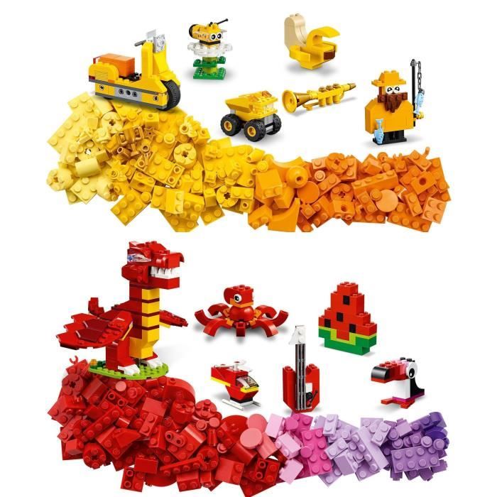 LEGO Classic 11020 Construire Ensemble Boîte de Briques pour Créer un Château Train etc