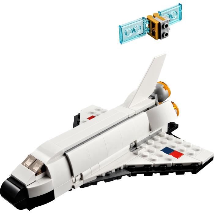 LEGO Creator 3-en-1 31134 La Navette Spatiale Jouet Figurine Astronaute avec Vaisseau Enfants 6 Ans