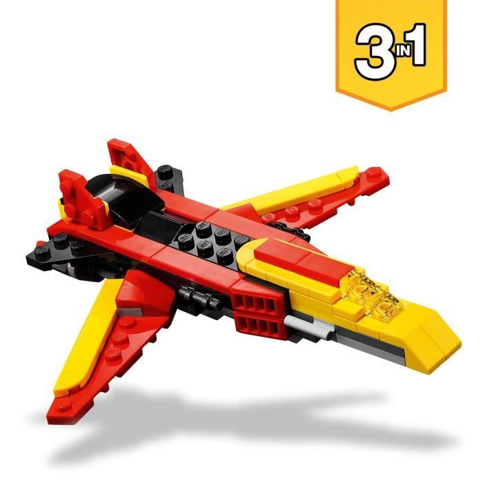 LEGO Creator 31124 Le Super Robot Jouet 3 en 1 Robot Dragon Avion