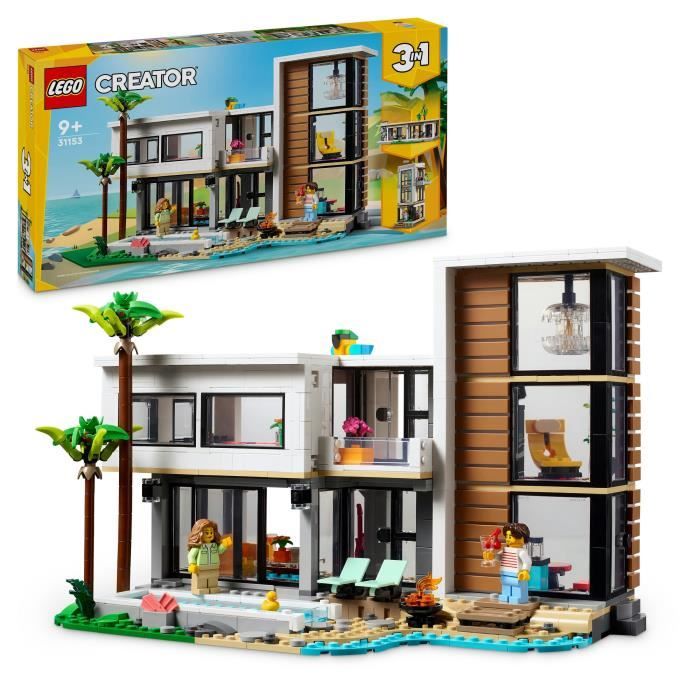 LEGO Creator 31153 La maison moderne - a transformer en immeuble de 3 étages ou en chalet