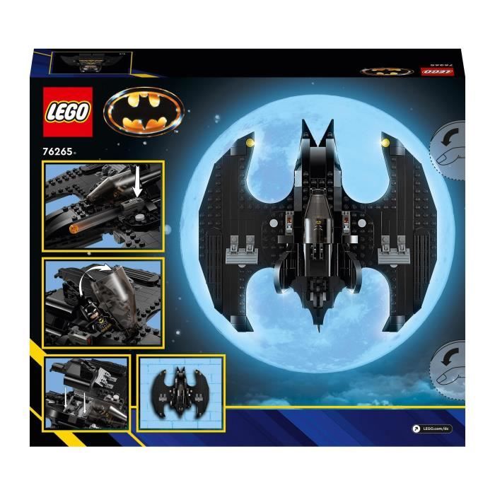 LEGO DC 76265 Batwing: Batman Contre le Joker Jouet d’Avion Iconique du Film 1989 avec 2 Minifigurines