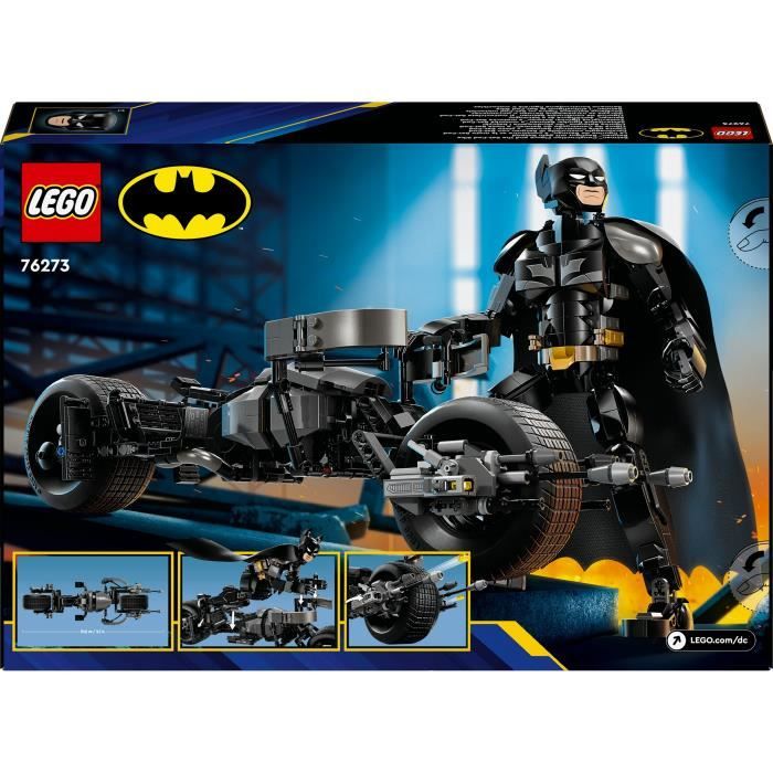 LEGO DC Batman 76273 La figurine de Batman a construire et la moto Bat-Pod