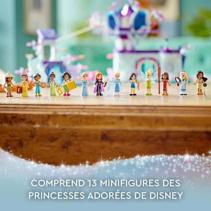 LEGO Disney 43215 La Cabane Enchantée dans l’Arbre avec 13 Mini-Poupées dont Princesse Jasmine et Elsa