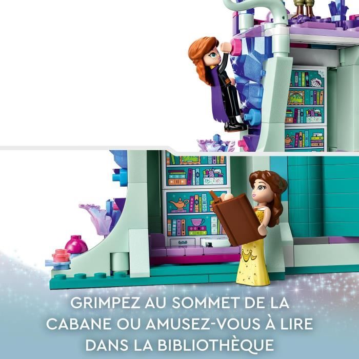 LEGO Disney 43215 La Cabane Enchantée dans l’Arbre avec 13 Mini-Poupées dont Princesse Jasmine et Elsa