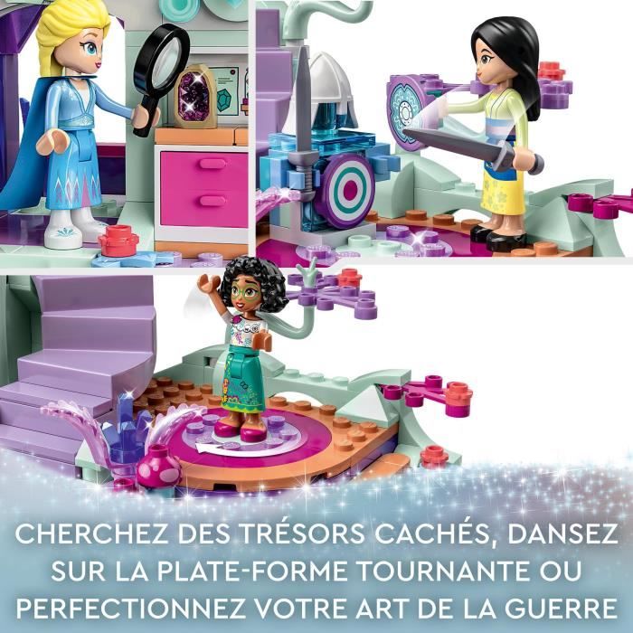 LEGO Disney 43215 La Cabane Enchantée dans l’Arbre avec 13 Mini-Poupées dont Princesse Jasmine et Elsa