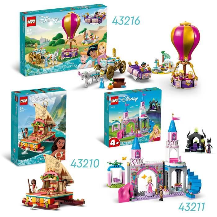 LEGO Disney Princesse 43210 Le Bateau d’Exploration de Vaiana Jouet avec Dauphin Mini-Poupée