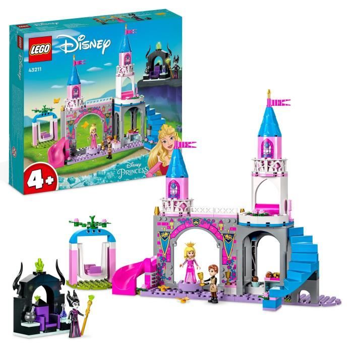 LEGO Disney Princesse 43211 Le Château d’Aurore Jouet avec Figurine Belle au Bois Dormant