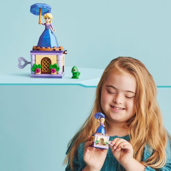 LEGO Disney Princesse 43214 Raiponce Tourbillonnante Jouet avec Mini-Poupée et Figurine