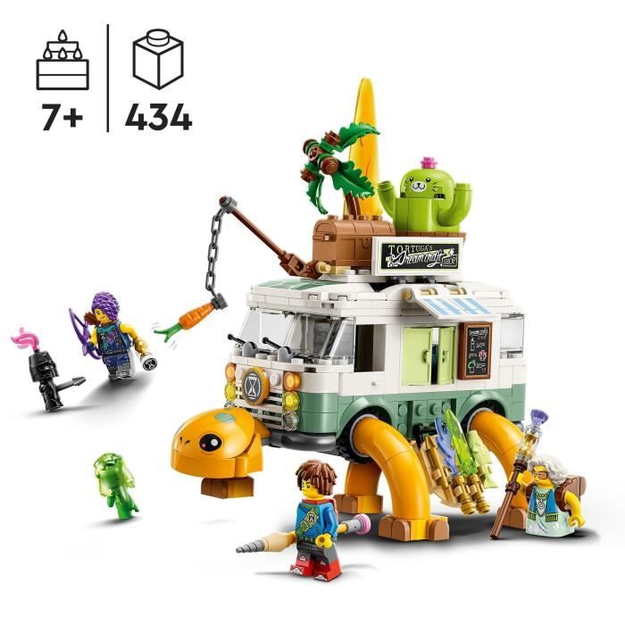 LEGO DREAMZzz 71456 Le Van Tortue de Mme Castillo Jouet de Camping-Car 2-en-1 avec Mateo et Zoey