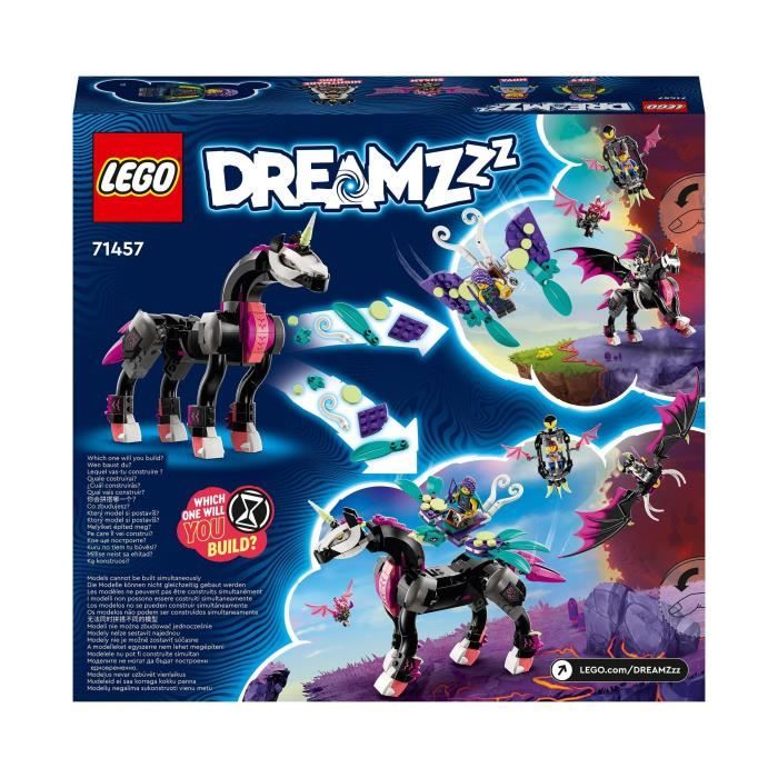 LEGO DREAMZzz 71457 Pégase le Cheval Volant Jouet 2-en-1 avec Le Roi des Cauchemars et Zoey