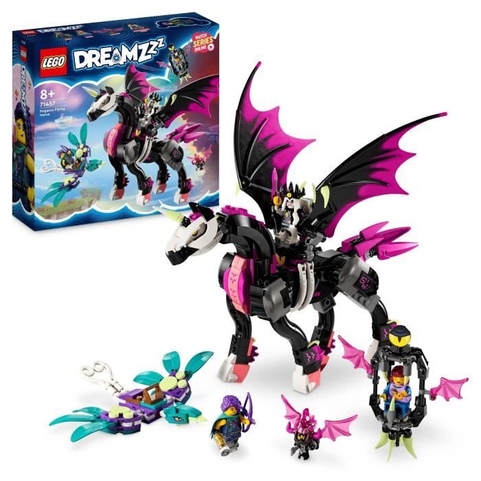 LEGO DREAMZzz 71457 Pégase le Cheval Volant Jouet 2-en-1 avec Le Roi des Cauchemars et Zoey