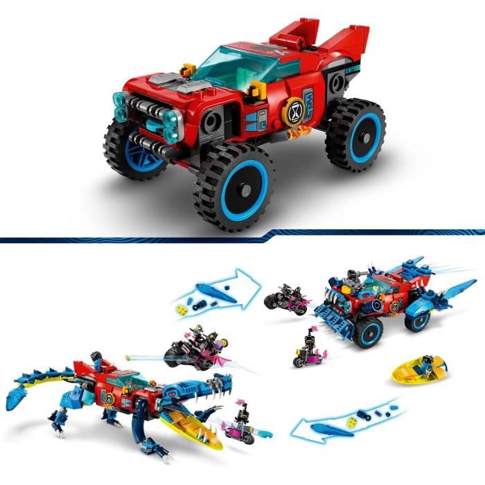 LEGO DREAMZzz 71458 La Voiture Crocodile Jouet de Voiture 2-en-1 un Monster Truck